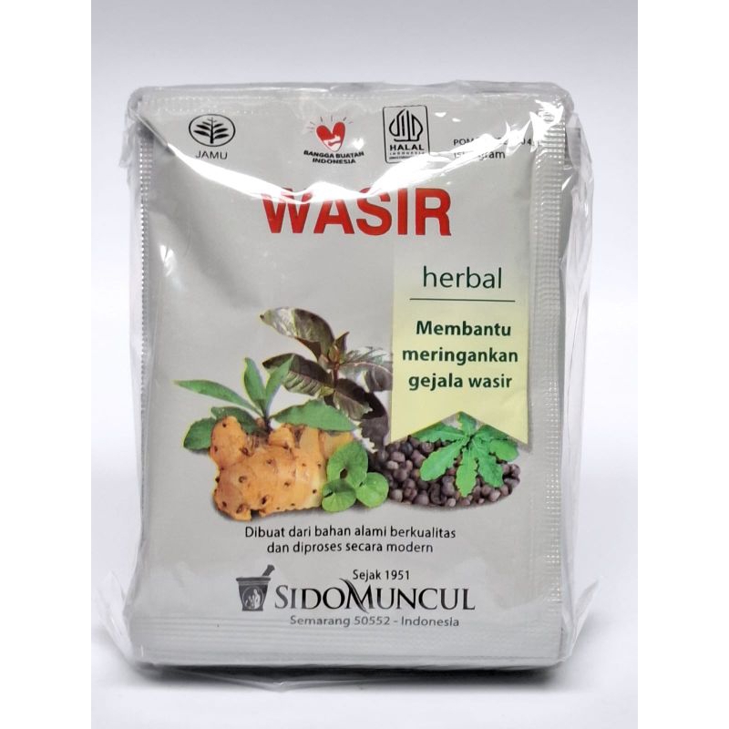 

JAMU WASIR SIDO MUNCUL PACK ISI 10 SACHETS ( BELI 5 PACK LEBIH MURAH )