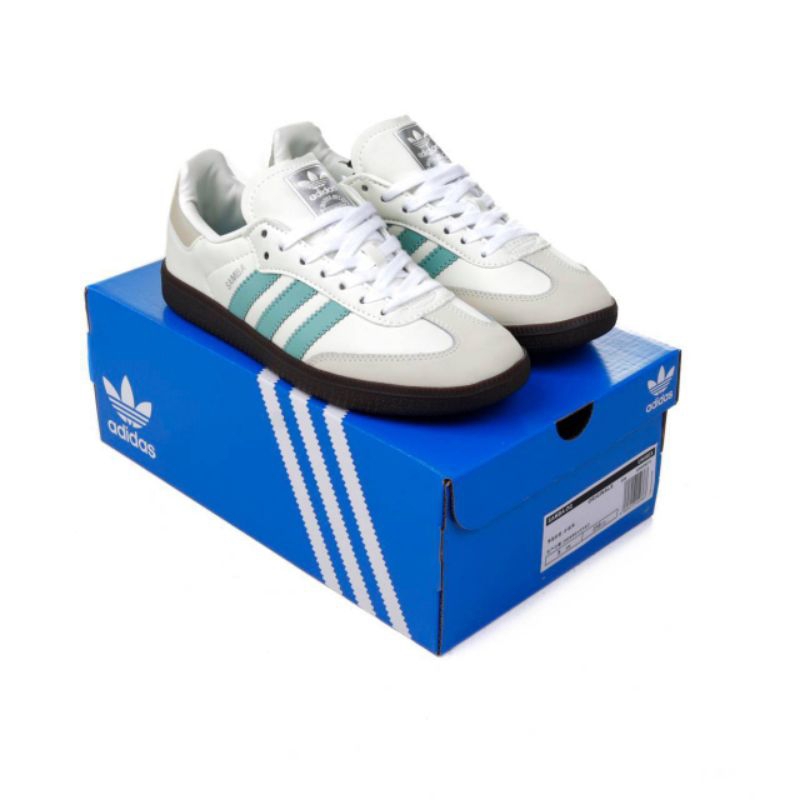 Adidas Samba OG White Hazy Green - Adidas Samba