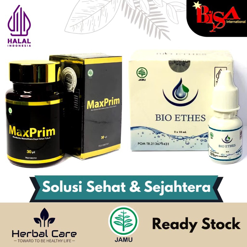 MaxPrim Pil Hitam & Enzym Tetes Bio Ethes Herbal Alami Untuk Kesehatan