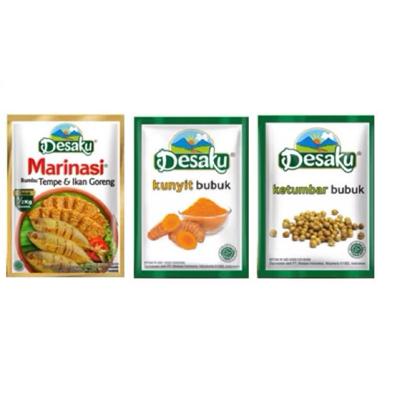 

Desaku Ketumbar Bubuk / Marinasi / Bawang Putih 100% Murni Bumbu Masak SACHET