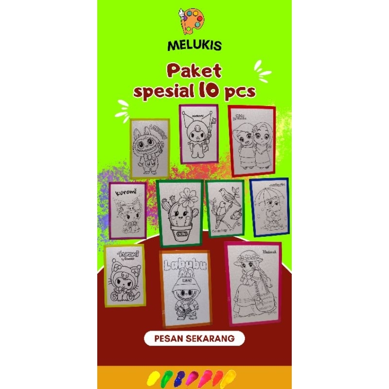 

STEROFOAM LUKIS PAKET 10 PCS UKURAN 33x50 LIST LAKBAN / GABUS / STEROFOAM MEWARNAI