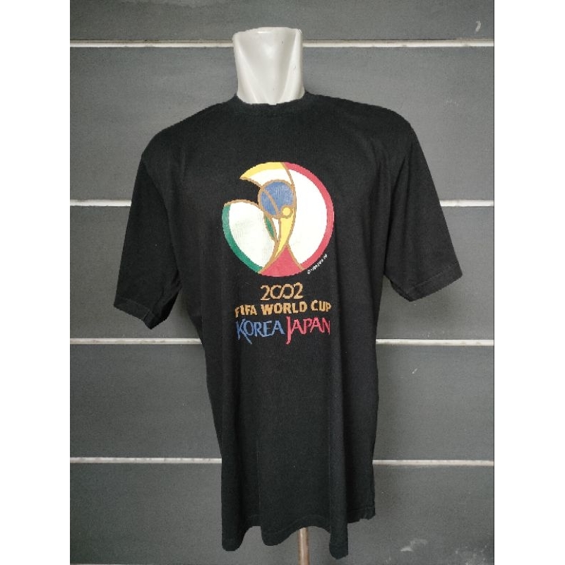 T-shirt Kaos Fifa World Cup 2002 hitam