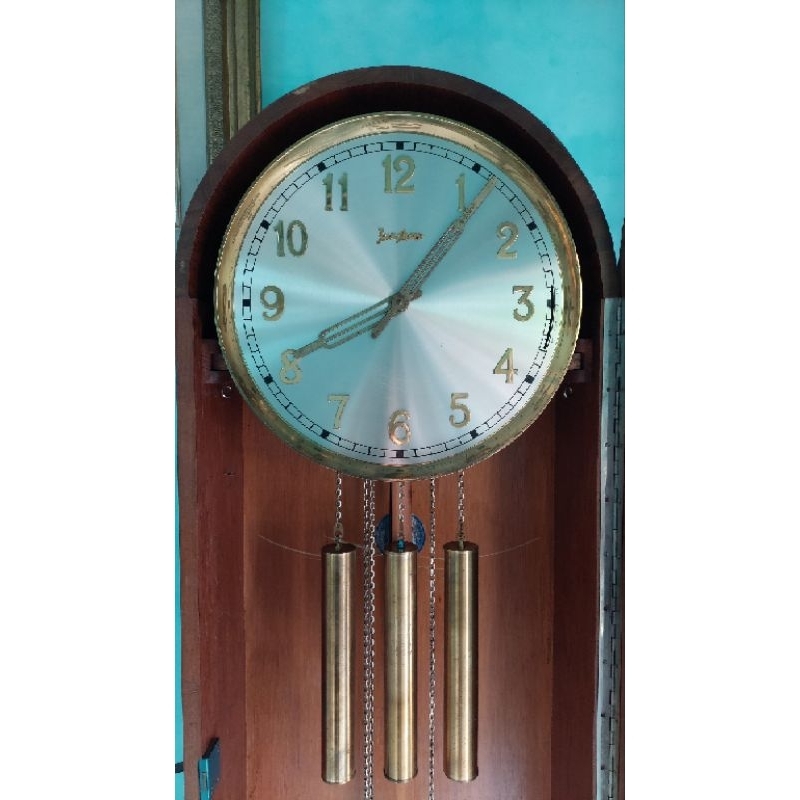 jam antik lemari junghans senar 12