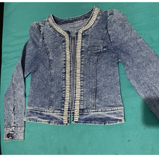 PL Baju Wanita Denim Casual #croptop #wanita #denim #casual