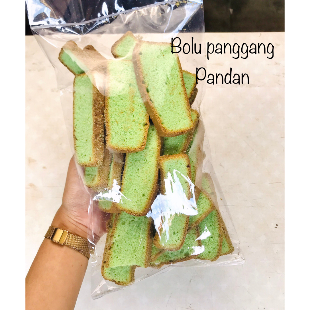 

Bolu Panggang Pandan 200gr Roti Panggang Kering Palma