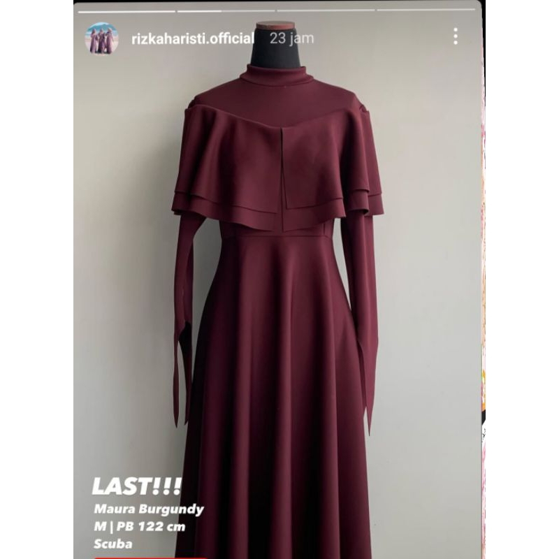 MAURA BURGUNDY RIZKA HARISTI PRELOVED