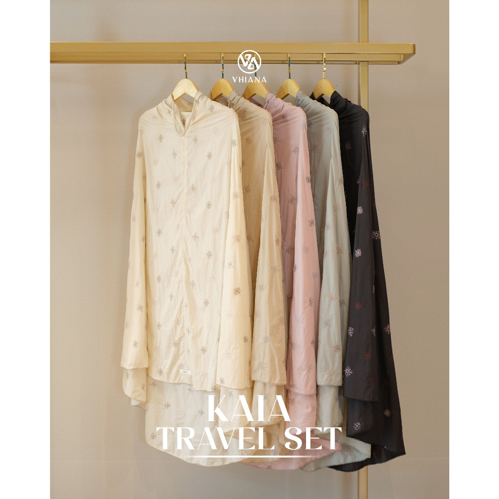 VHIANA // Kaia Prayer set mukena travel parasut Bordir Premium