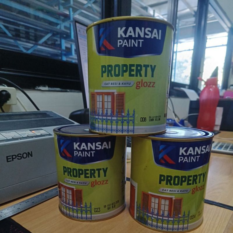 cat kayu Besi Kansai Property Gloss
