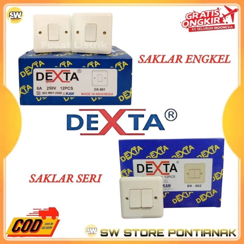 DEXTA IB SAKLAR ENGKEL TANAM IB SAKLAR SERI TANAM / SAKLAR ENGKEL DAN SAKLAR SERI DEXTA SNI / SAKLAR