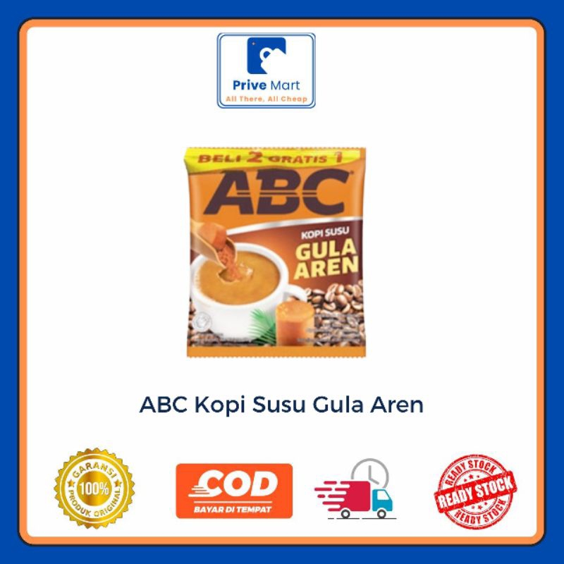 

ABC Kopi Susu Gula Aren Beli 2 Gratis 1 @27g x 3pcs Prive Mart