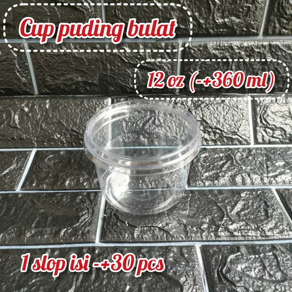 Cup Puding bulat dan kotak / cup Yoghurt/ Cup salad RPD  Per slop 
