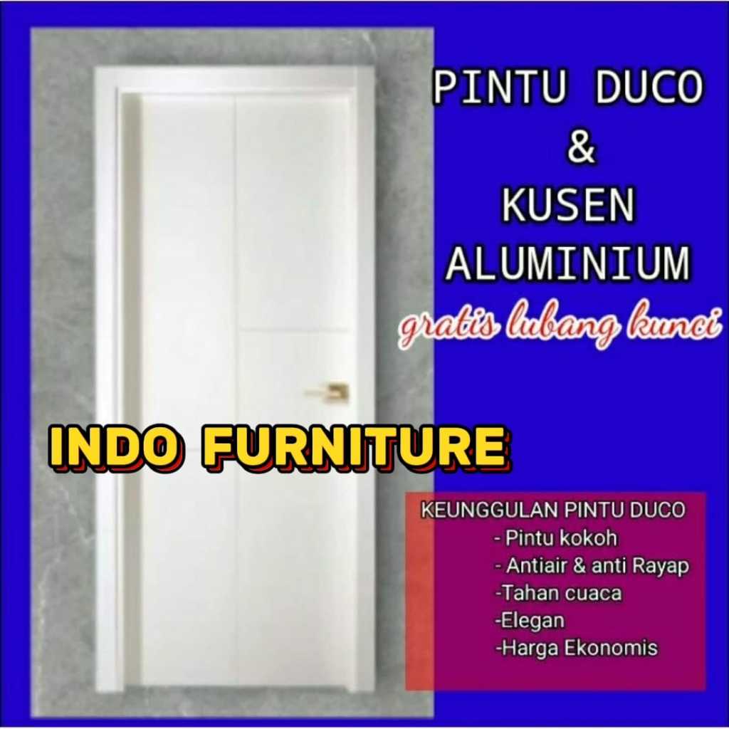 PINTU DUCO, CAT/ PINTU MINIMALIS DUCO KOMPLIT SET PINTU UTAMA