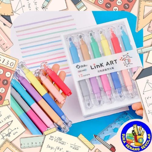 

1 Set 6 Pcs Highlighter Motif Cat Paw Multicolor / Highlighter Cat Paw Warna Warni S0274