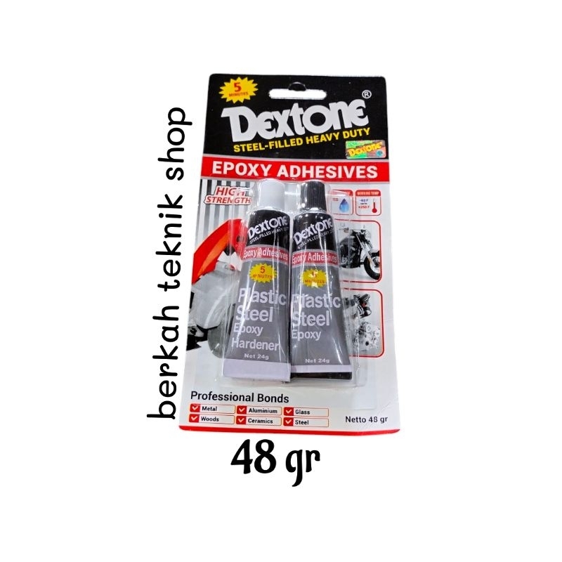 

LEM BESI DEXTONE 5 MENIT 48 gr SUPER KUAT LEM EPOXY lem campur