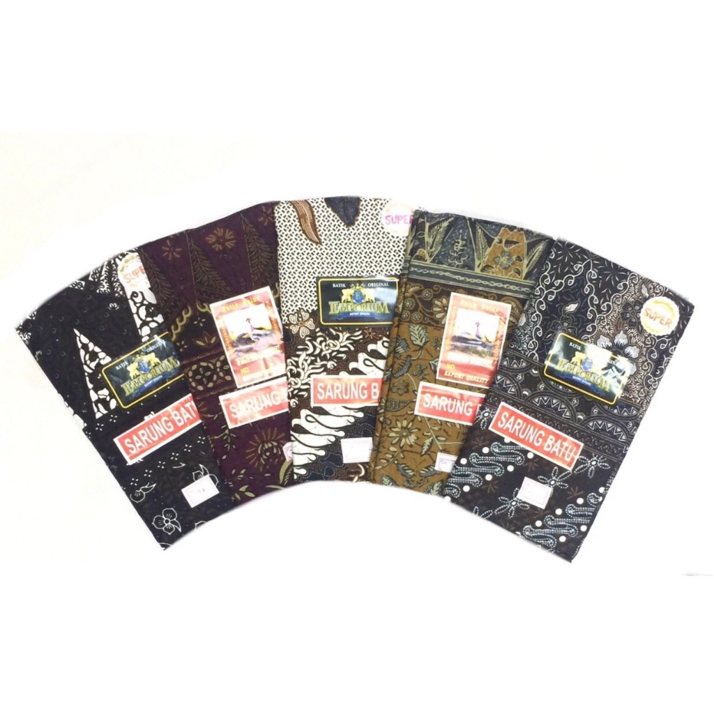 Grosir 5pc - Kain Sarung Batik Perempuan / Kain Sarung Batu Wanita
