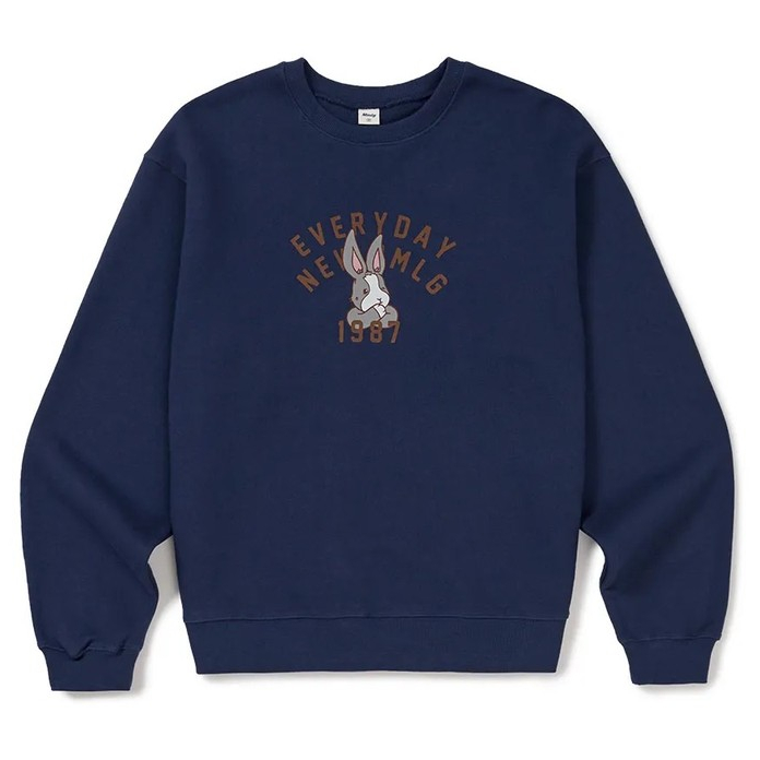 Aland - Mmlg - [Mmlg] Thinking Melge Sweat Navy - Kaos Wanita Navy