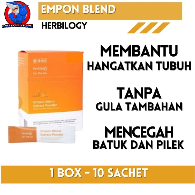 

Herbilogy EMPON BLEND Powder 10 Sachet - Mix Kunyit Temulawak Jahe 1 Box