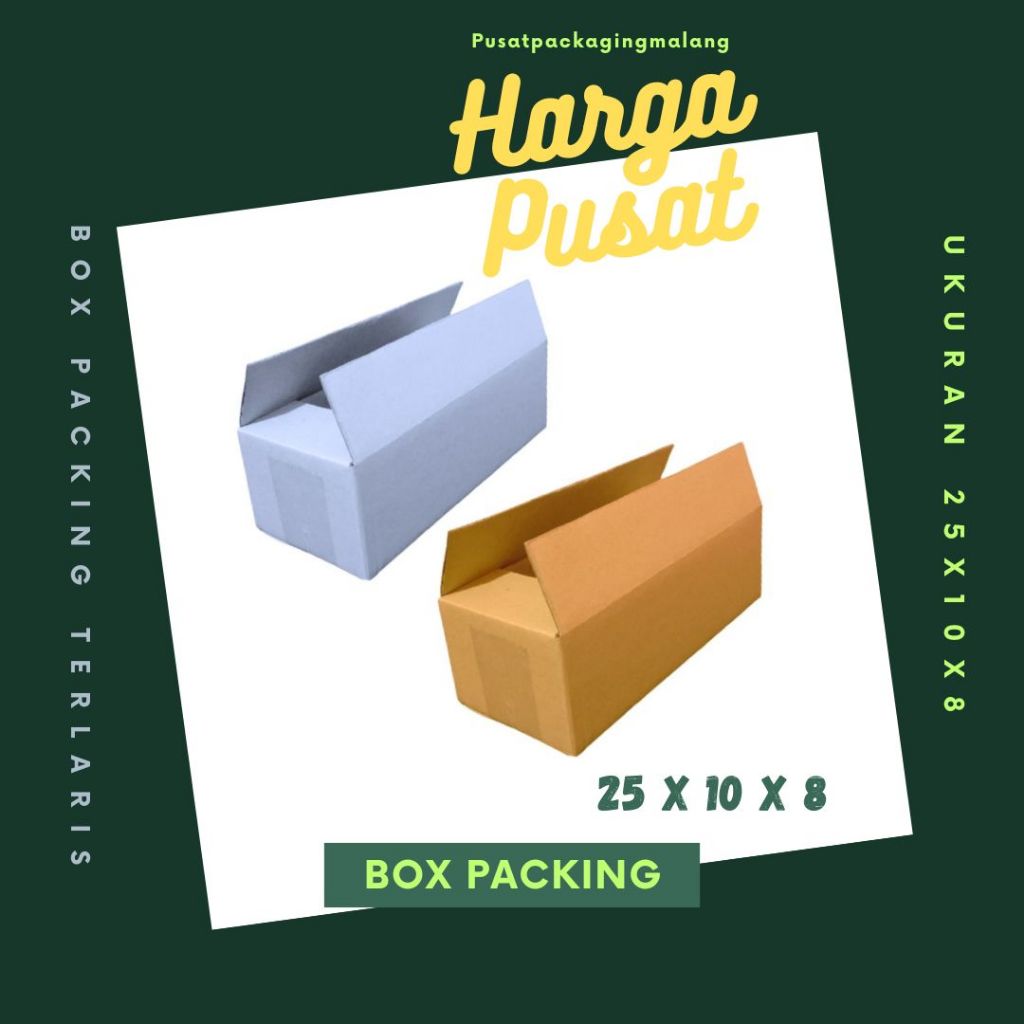 

Kardus 25x10x8 A1 Box Dus Packing Kotak Kemasan Karton Hampers Sparepart