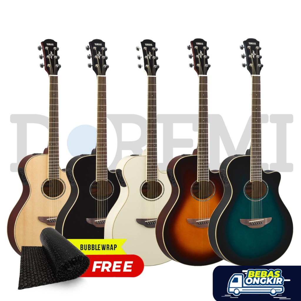 YAMAHA APX600 / APX 600 / APX-600 - BLACK / NATURAL / ORIENTAL BLUE BURST / OLD VIOLIN SUNBURST / VI