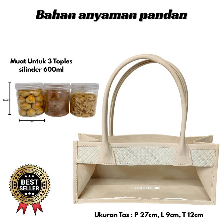 

Tas Parcel Mika Anyaman Pandan Ukuran 3 Toples Model Panjang Tas Mika Hampers
