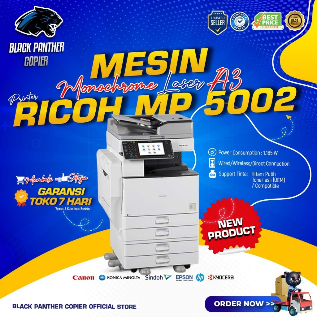 MESIN FOTOCOPY RICOH MP 5002  MESIN FOTOKOPI RICOH 5002