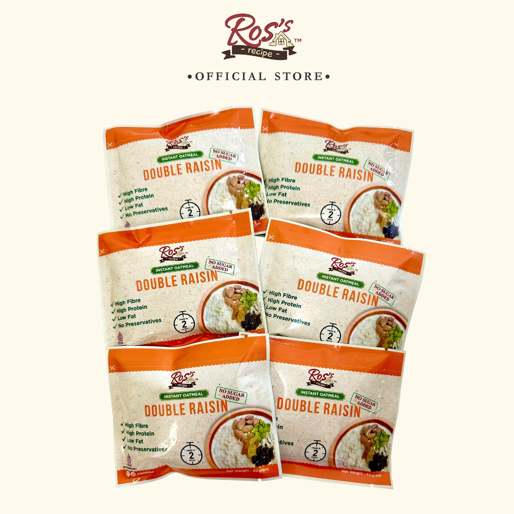 

Oatmeal Instant Double Raisin 40gr x 6 pcs (Tanpa Gula) (Paket)