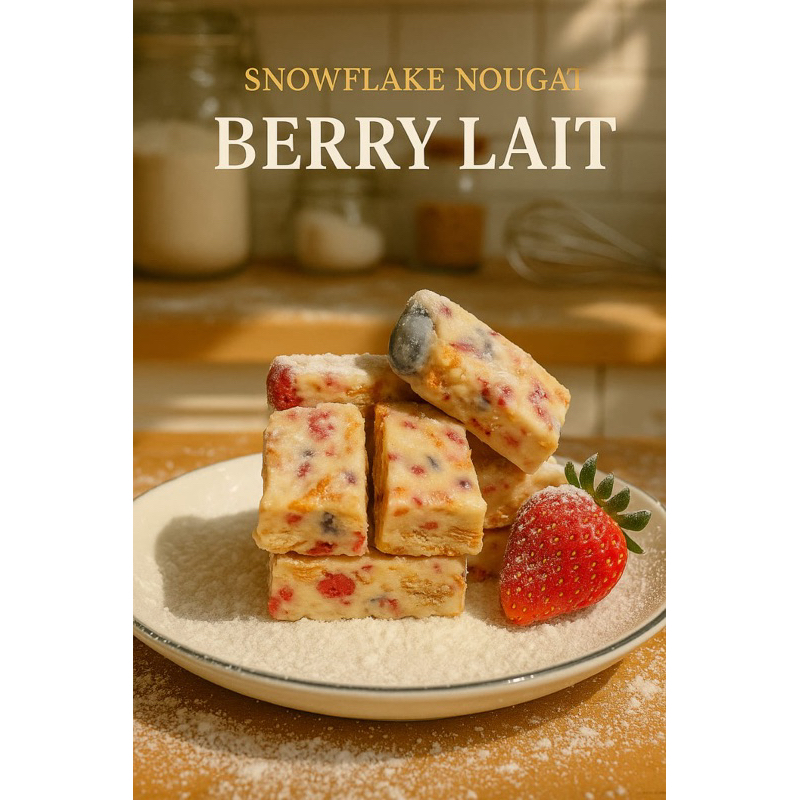 

Mokumo snowflake nougat crisp “Berry Lait”