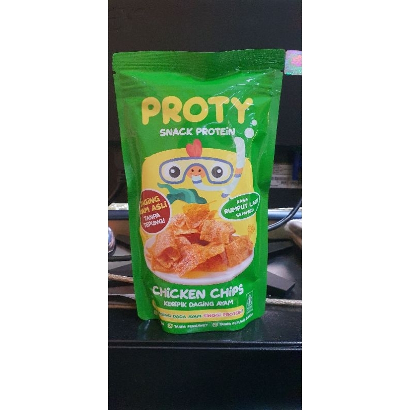 

Proty Snack Protein Chicken Chips / Keripik Daging Ayam 18gr