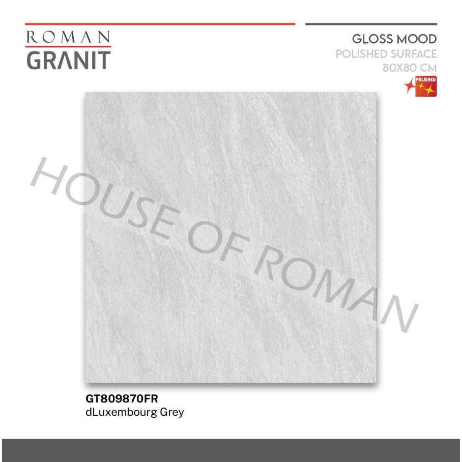 ROMAN GRANIT dLuxembourg Grey 80x80 GT809870FR ROMAN GRANIT