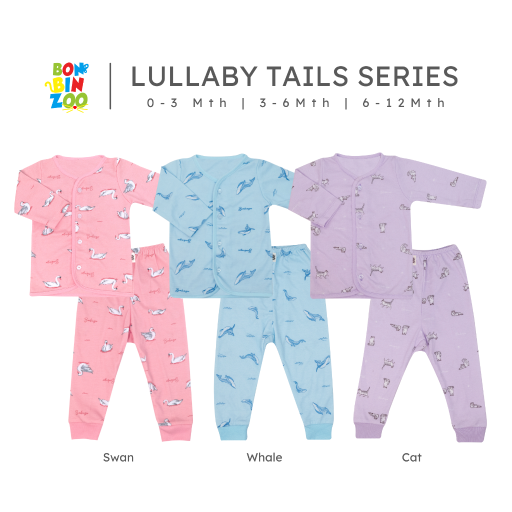 BONBINZOO - Series Set Setelan Setelan Piyama Anak Bayi Kancing Depan Perempuan &  Laki Kancing Depa