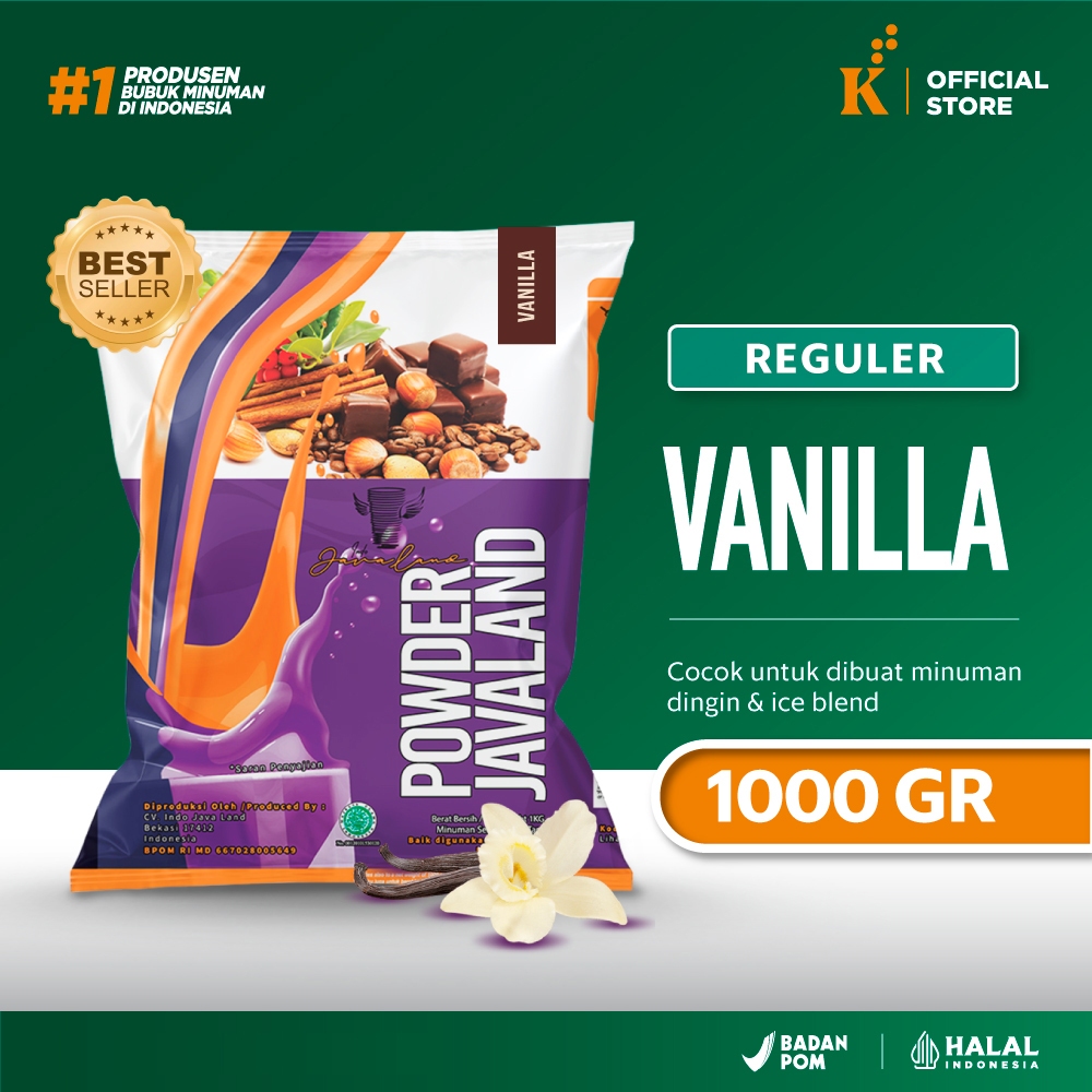 

Bubuk Minuman Bubble Powder Drink Rasa Vanilla White Javaland 1 kg
