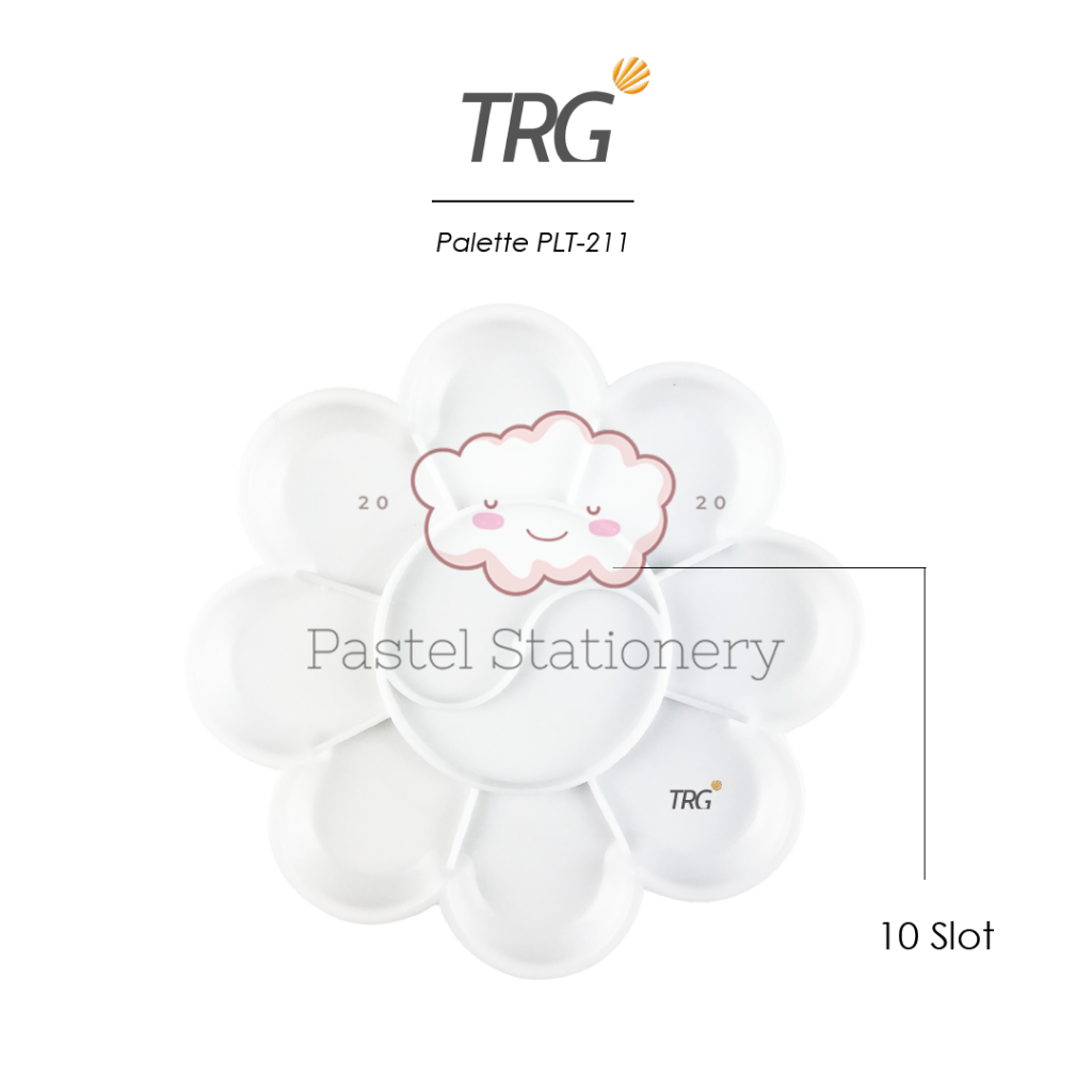 

TRG Palet Tempat Alas Lukis Cat Air Akrilik Poster PLT-211 - Watercolor Acrylic Paint Palette TRG