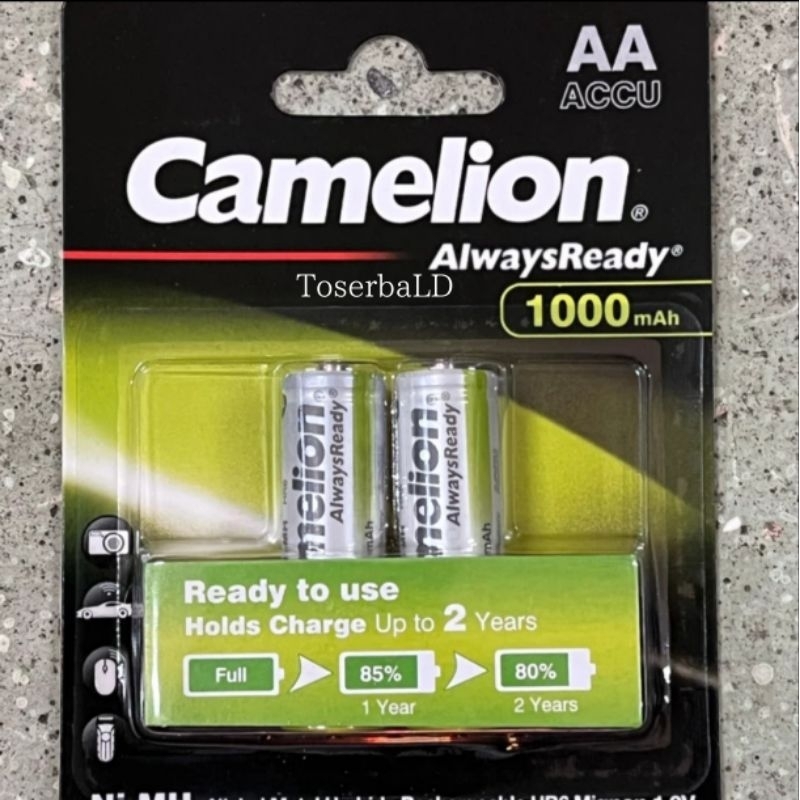 Baterai Battery AA Rechargeable 1000mah