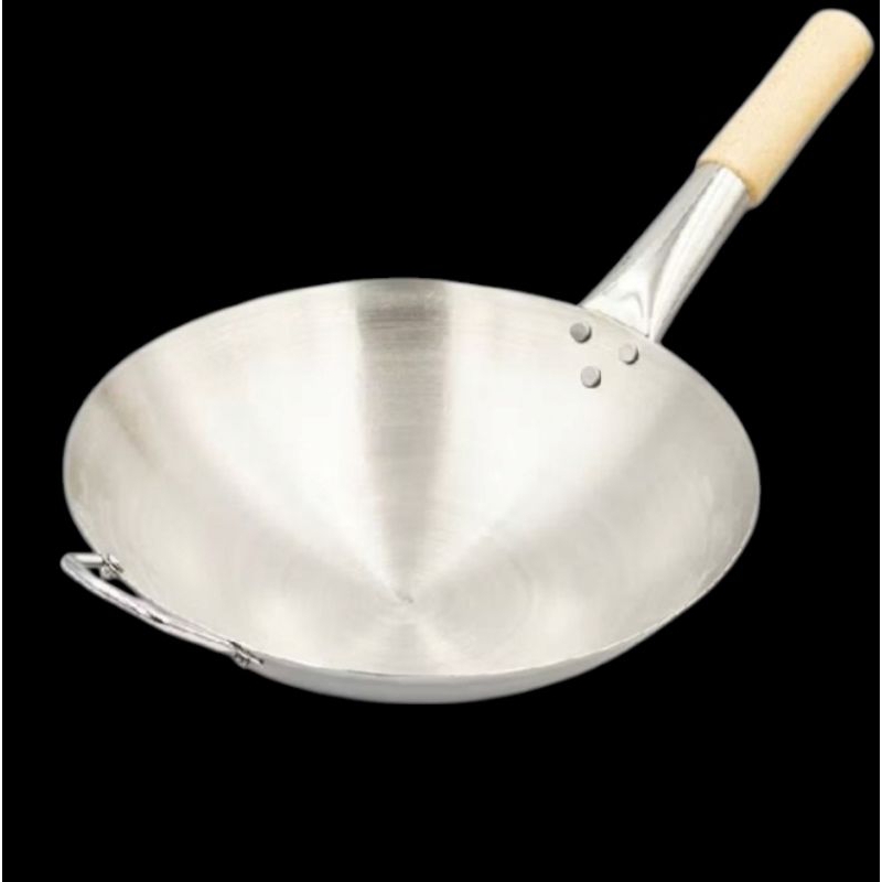 Wajan stainles Wajan gagang 1 Wok stainless Kuali nasi goreng Wajan nasi goreng