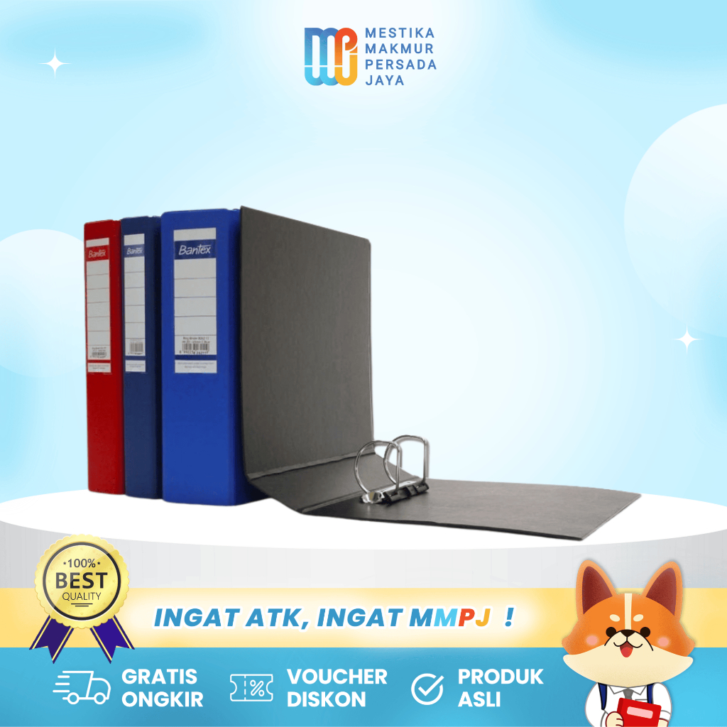 

Bantex Ring Binder A4 2 Ring O 25mm – Map Arsip Dokumen Ordner TKDN 8225
