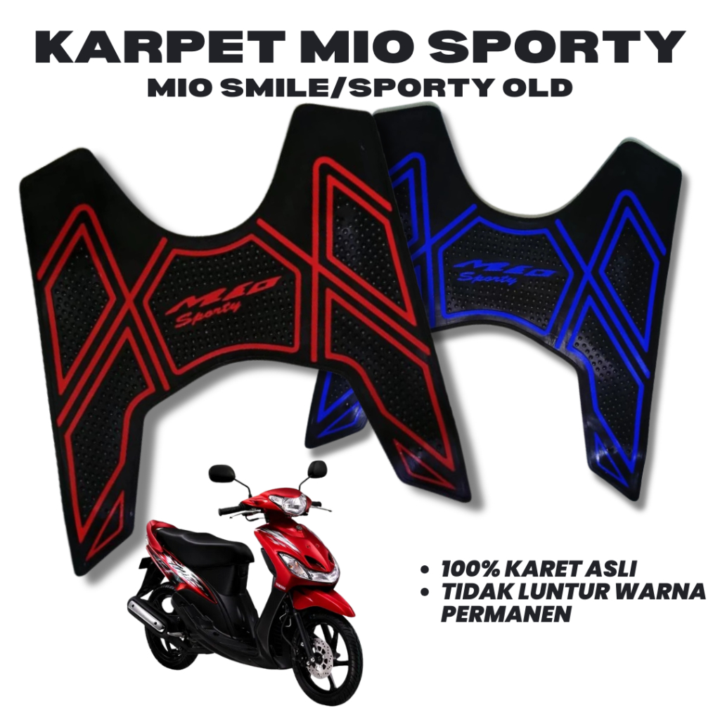 karpet motor mio sporty / pijakan kaki motor yamaha mio old