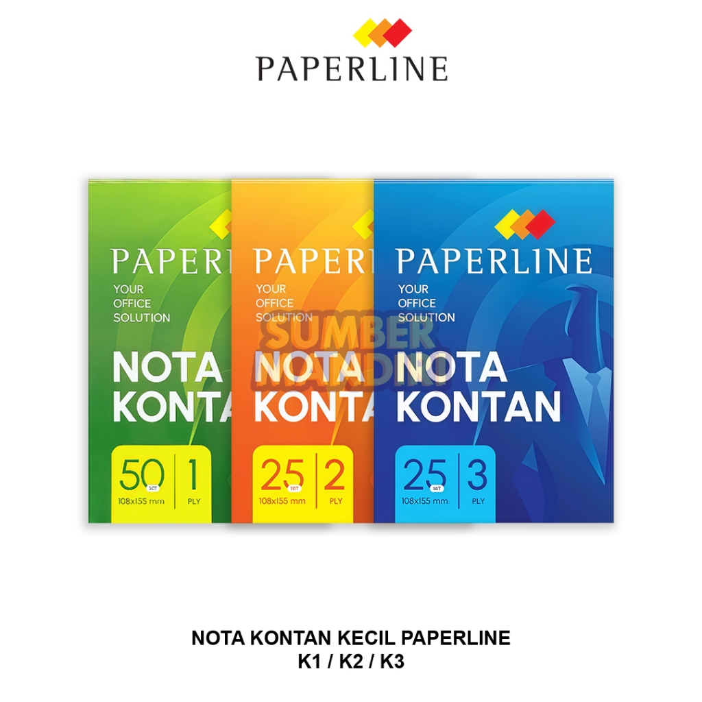 

Buku Nota Kontan PAPERLINE Kecil K1 / K2 / K3 [1 PCS]