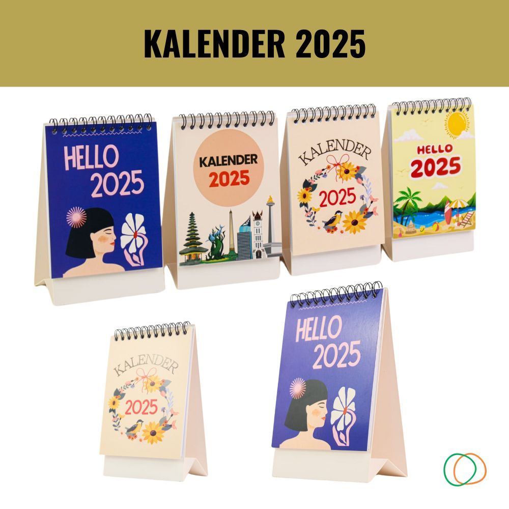 

Calendar Meja A6 2025 - Ukuran A6 - Kalender Meja Aesthetic - Spiral Kalender by. TOOKE