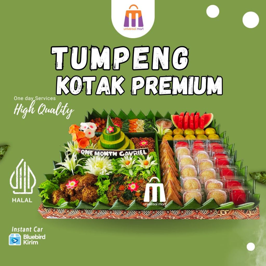 

Nasi Tumpeng Kotak Premium Menu Lengkap Porsi Bervariasi