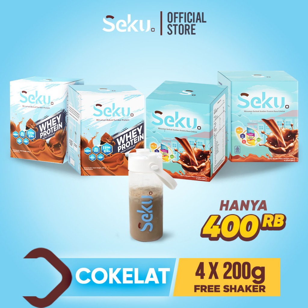 

SEKU - Paket Bundling 4 Box SEKU dan Botol Shaker (Kemasan 25gr dan 40gr)