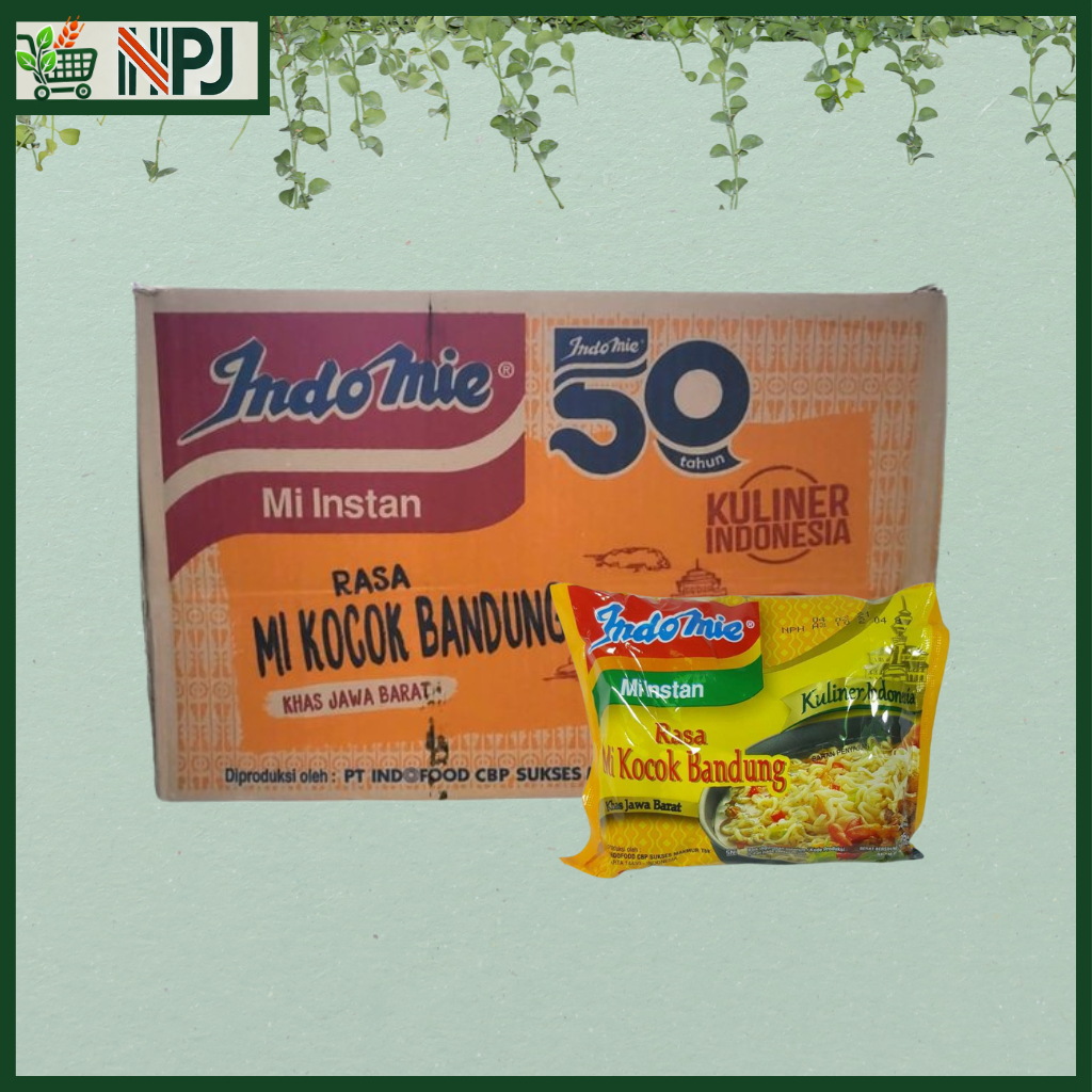 

Indomie Kocok Bandung Karton Isi 40 Bungkus – Mi Kuah Rasa Khas Bandung