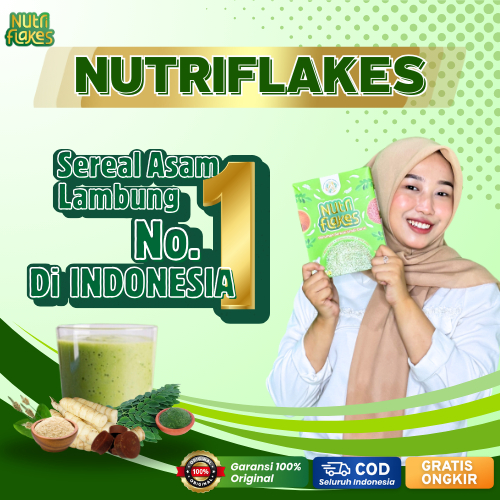 

Nutriflakes Sereal Oatmeal Umbi Garut Untuk Diet Asam Lambung Maag Gerd 3 Box Nutriflek Asam Lambung
