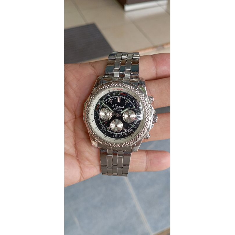 jam tangan sport pria Xx com stenlis steel elegant water resist anti air normal semua