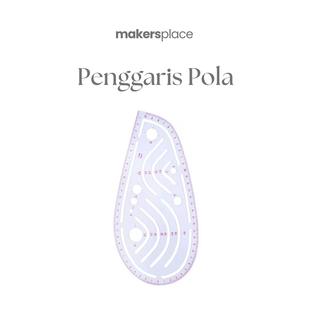 

MAKERSPLACE Penggaris Pola Kurung Lengan Armhole Curve Ruler