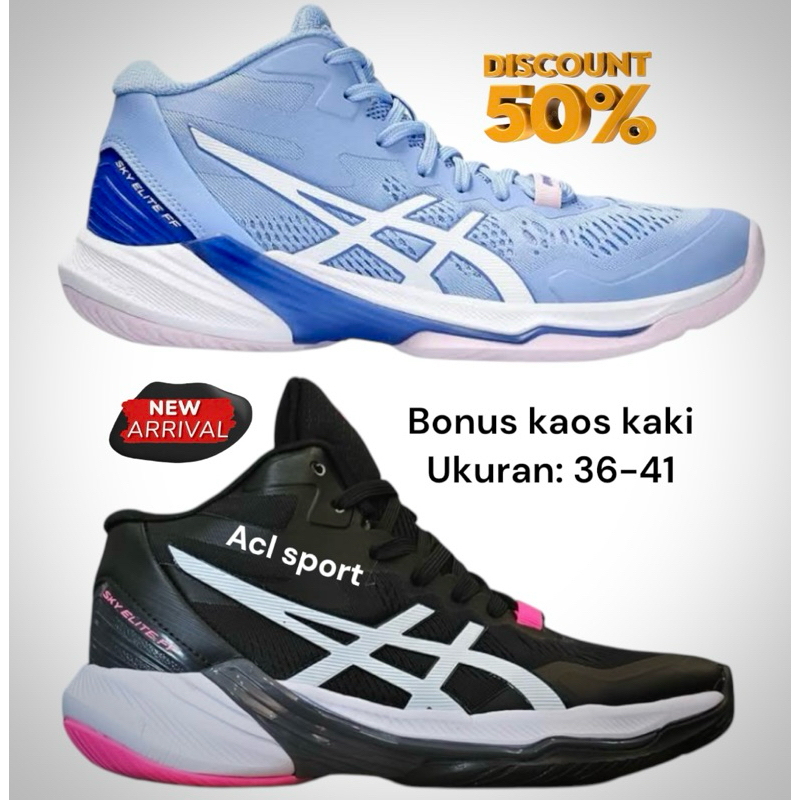 Sepatu Volly Esik Sky Elit Mid Sepatu Voli Wanita Sepatu Badminton Voly Voley Volley Cewek Sepatu Ol