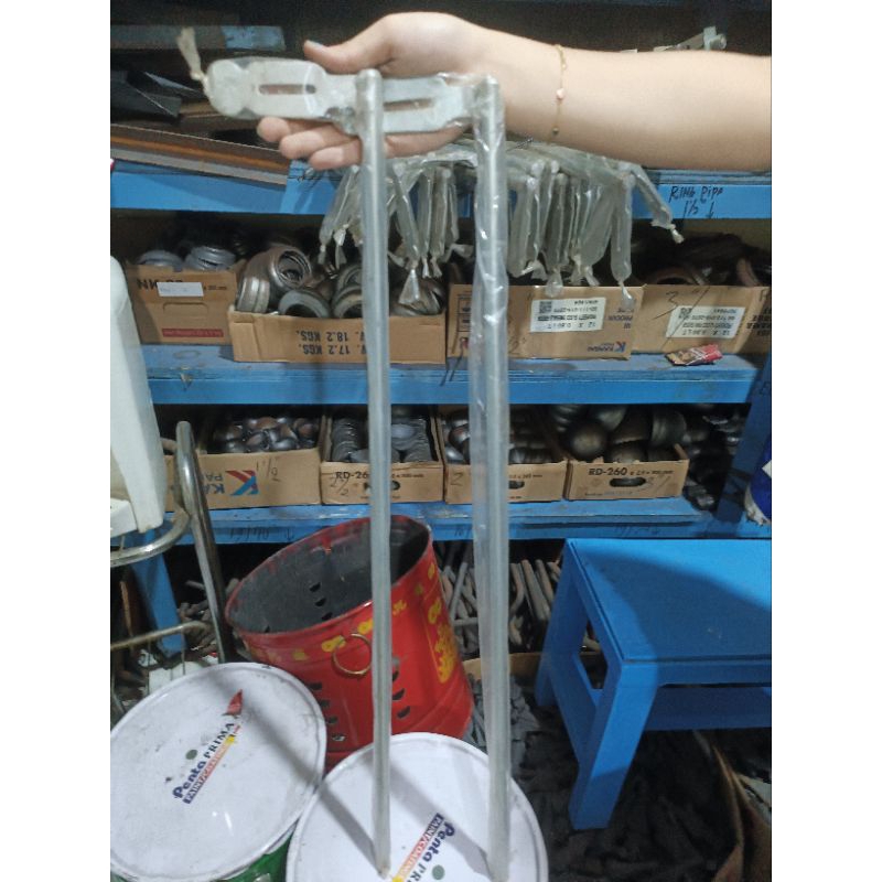 Slot Bawah Panjang 40 Cm / Slot Kunci Pintu Besi / Slot pagar / Grendel bawah