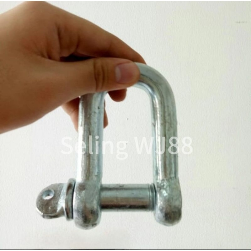 Segel D 10mm-3/8 " Galvanis/ Shackle D M 10 Galvanis