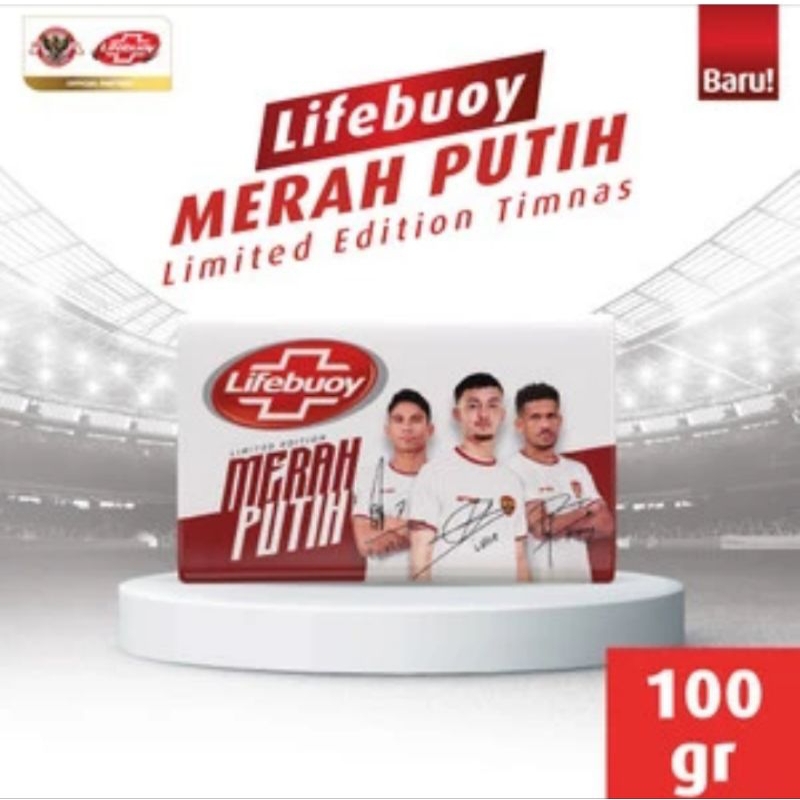 1 Dus isi 96 Lifebuoy Merah Putih Limited Edition Sabun Batang 100 gr [SPECIAL TIMNAS]