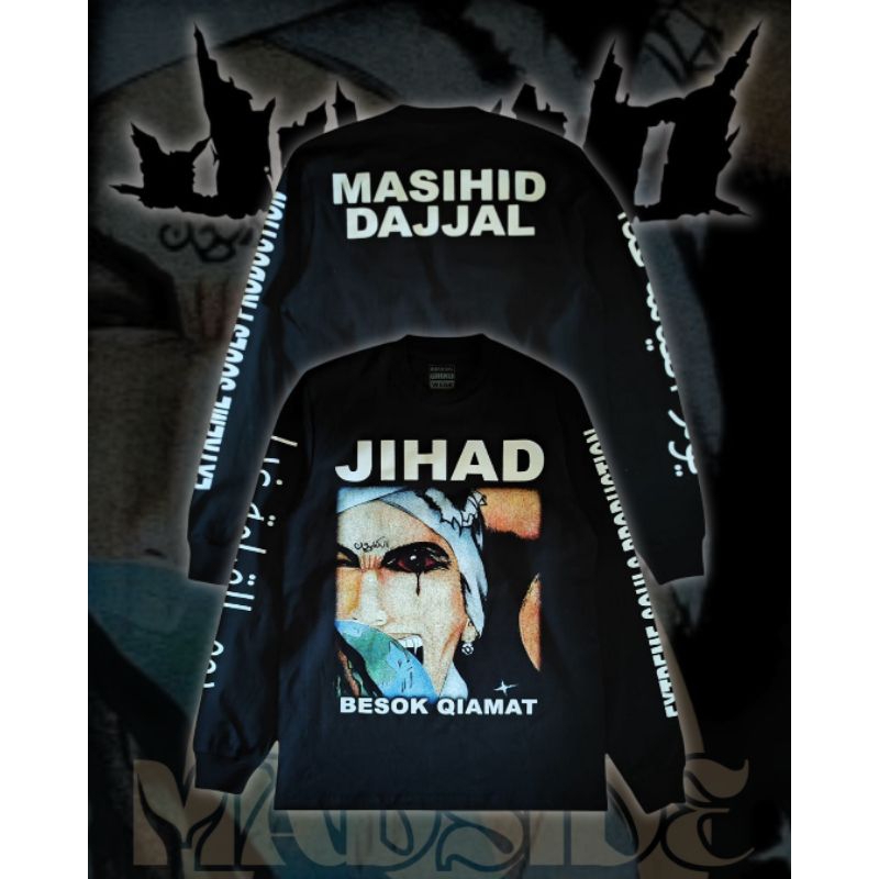 kaos original band death metal jihad besok qiamat