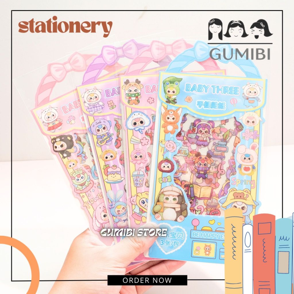 

STIKER BABY THREE STIKER KARAKTER LUCU STICKER PVC MOTIF BABY THREE SZ 335 STIKER ANAK LUCU TERMURAH GUMIBI STORE